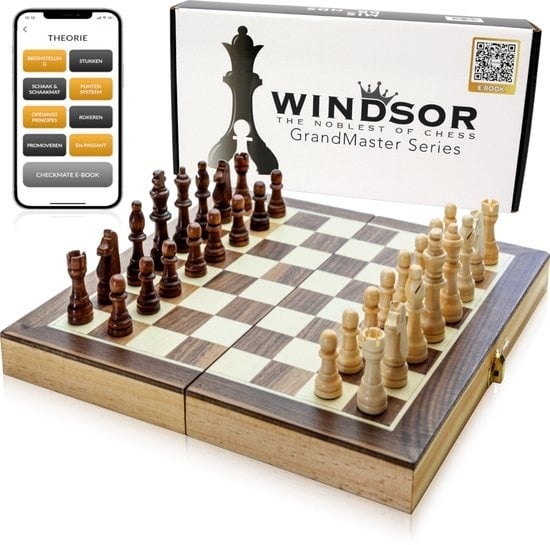 Schachfiguren günstig Kaufen-Windsor CheckMate Schachbrett - mit Schachfiguren - 30 cm - Schachset - Magnetisch - Holz. Windsor CheckMate Schachbrett - mit Schachfiguren - 30 cm - Schachset - Magnetisch - Holz <![CDATA[Schach wird immer beliebter, denn es hat enorme Vorteile für die
