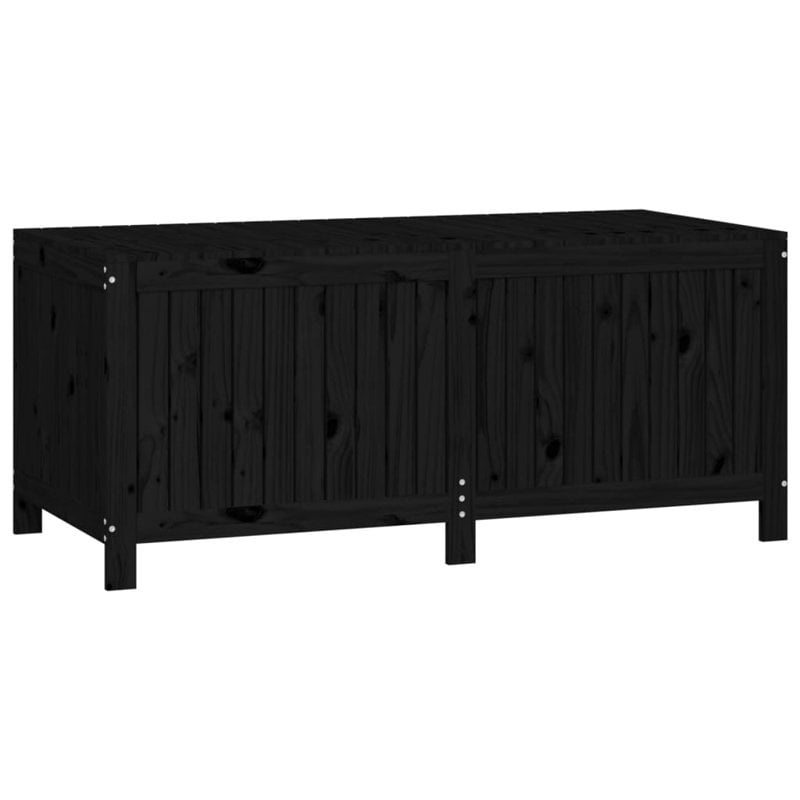 Rosalind Wheeler Aufbewahrungsbox - 2 Fächer - für innen und außen - 640L - 147 x 68 x 64 cm - Schwarz