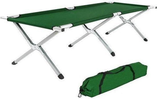 8714426425713 - NordFalk veldbed XXL 200 x 71 cm - Campingbett | Krankentrage | Campingbett - Extra stabiles Aluminium - Grün 8714426425713 - NordFalk veldbed XXL 200 x 71 cm - Campingbett | Krankentrage | Campingbett - Extra stabiles Aluminium - Grün