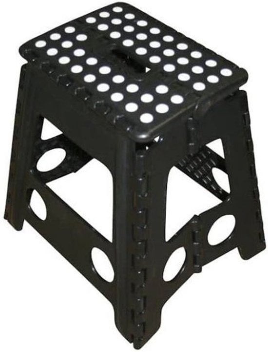 8714426116673 - XL Tritthocker faltbar - Hocker - Tritthocker - Höhe 40 cm - Schwarz 8714426116673 - XL Tritthocker faltbar - Hocker - Tritthocker - Höhe 40 cm - Schwarz