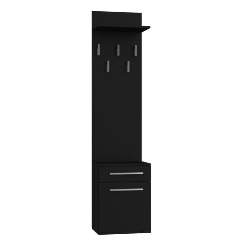 und Andere günstig Kaufen-Oyler Aufbewahrungsschrank mit Schuhschrank und Garderobe - Schwarz - 180cm H X 50cm B X 35cm T. Oyler Aufbewahrungsschrank mit Schuhschrank und Garderobe - Schwarz - 180cm H X 50cm B X 35cm T <![CDATA[Was ist enthalten? Regal(e) Schublade(n) Andere Abmes