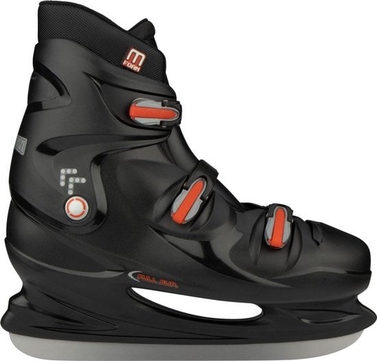 8716404196073 - Eishockey Schlittschuh XXL - Hardboot - Schwarz Silber Rot - 50 8716404196073 - Eishockey Schlittschuh XXL - Hardboot - Schwarz Silber Rot - 50