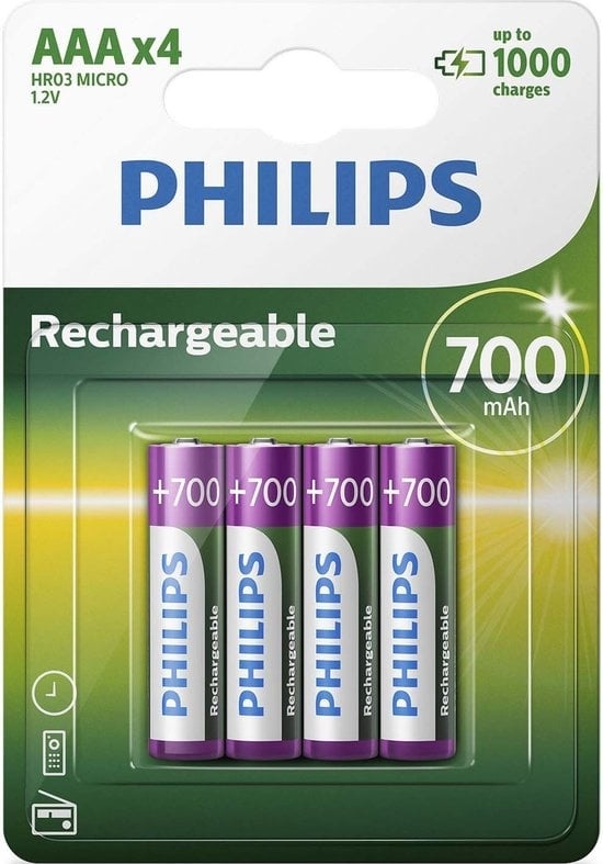 8710895962902 - wiederaufladbare AAA-Batterien - 4 Stück - 700 mAh 8710895962902 - wiederaufladbare AAA-Batterien - 4 Stück - 700 mAh