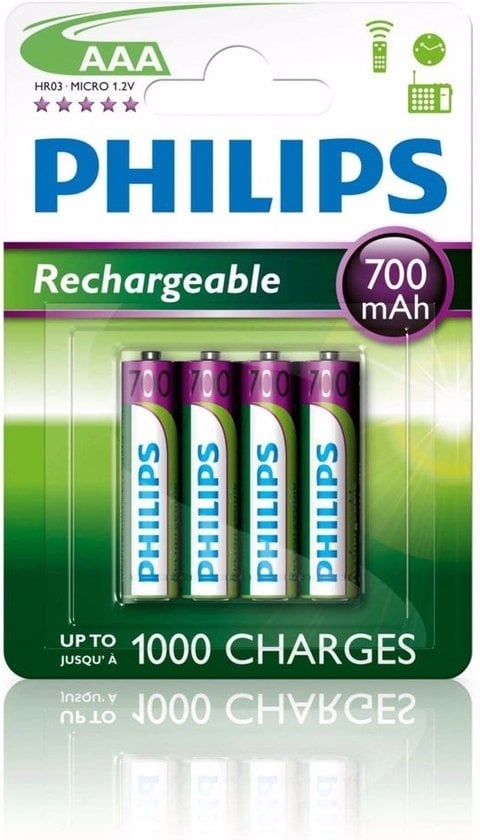 8710895962902 - wiederaufladbare AAA-Batterien - 4 Stück - 700 mAh 8710895962902 - wiederaufladbare AAA-Batterien - 4 Stück - 700 mAh