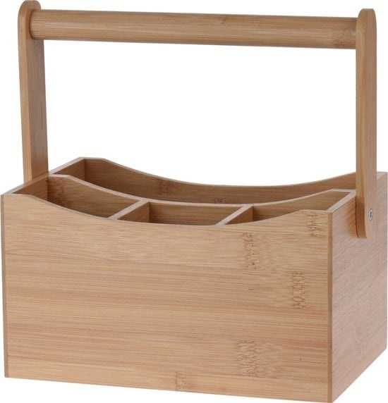 mit 14 günstig Kaufen-Excellent Houseware Küchenutensilienregal/ Arbeitsplattenorganisator - 20 x 14 x 24 cm - Bambusholz - mit Griff. Excellent Houseware Küchenutensilienregal/ Arbeitsplattenorganisator - 20 x 14 x 24 cm - Bambusholz - mit Griff <![CDATA[Küchenuten