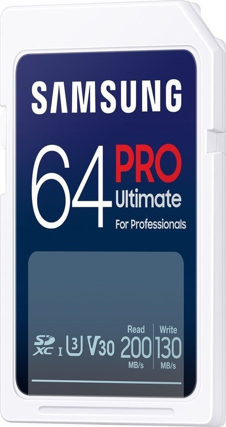 Karte SPEICHERKARTE  günstig Kaufen-Samsung PRO Ultimate - SD-Karte - Kamera-Speicherkarte - 200 & 130 MB/s - 64 GB. Samsung PRO Ultimate - SD-Karte - Kamera-Speicherkarte - 200 & 130 MB/s - 64 GB <![CDATA[Samsung SD Pro Ultimate 64GB Optimiert für KreativitätOptimieren Sie Ihren 