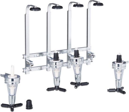 8714426431400 - Getränkespender 4 Flaschen - Bar Butler - Drink & Shot Dispenser - Inklusive Wandhalterung 8714426431400 - Getränkespender 4 Flaschen - Bar Butler - Drink & Shot Dispenser - Inklusive Wandhalterung