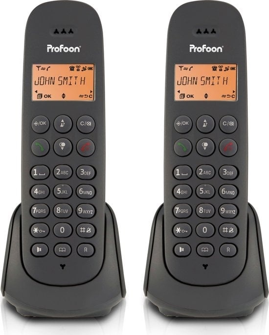8712412593637 - PDX620 - DECT-Telefon mit 2 Mobilteilen schwarz 8712412593637 - PDX620 - DECT-Telefon mit 2 Mobilteilen schwarz