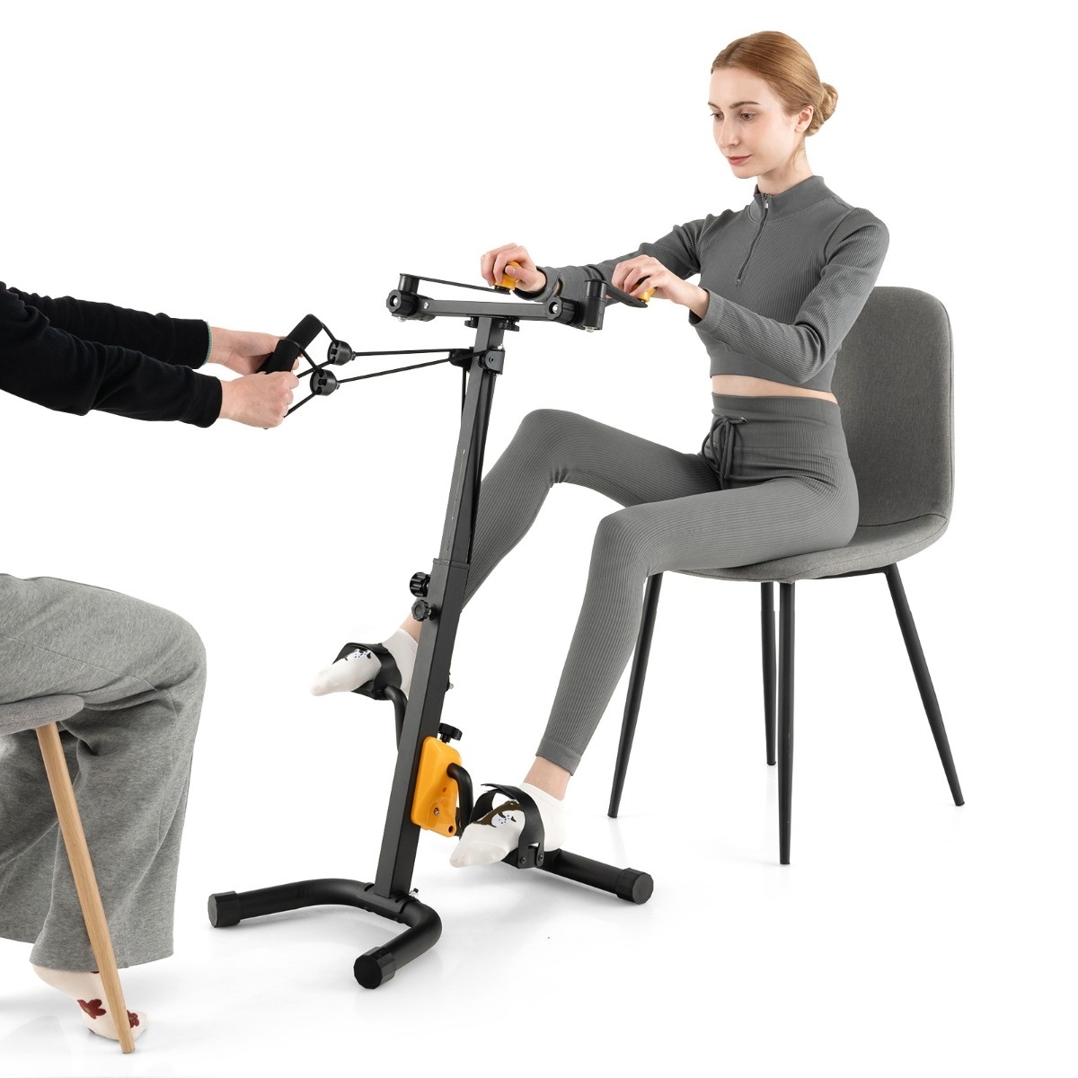 0783501297871 - Costway Home Trainer mit Pedal Bewegung Trainer mit verstellbarem Griff 53 x 43 x 73-102 cm 0783501297871 - Costway Home Trainer mit Pedal Bewegung Trainer mit verstellbarem Griff 53 x 43 x 73-102 cm
