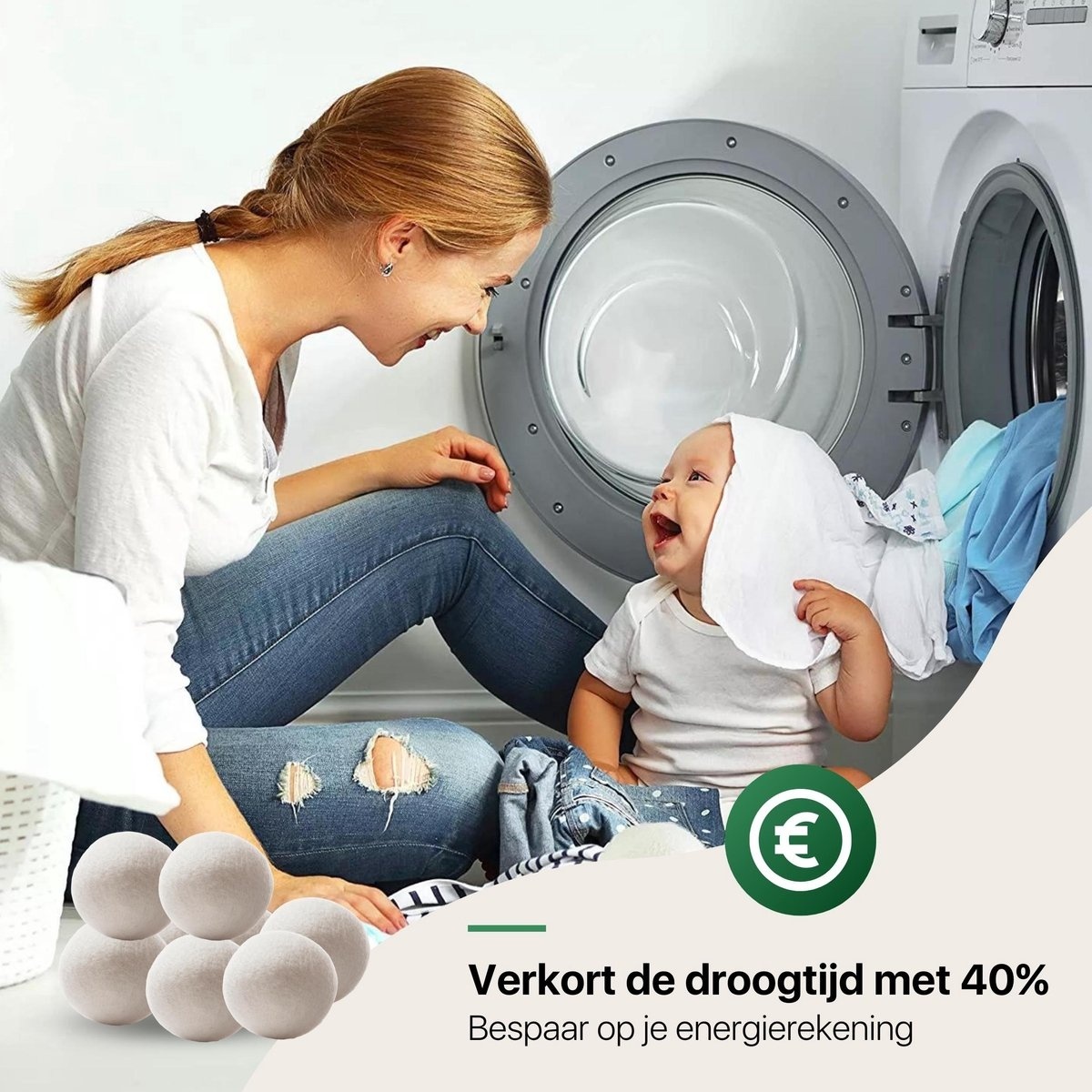 8720726511247 - 8 XL Trocknerbälle - Wäschebälle - Langlebig - Schafwolle - Weichspüler - Wäschetrocknerbälle - Wiederverwendbare Trocknerbälle - Energie sparen 8720726511247 - 8 XL Trocknerbälle - Wäschebälle - Langlebig - Schafwolle - Weichspüler - Wäschetrocknerbälle - Wiederverwendbare Trocknerbälle - Energie sparen