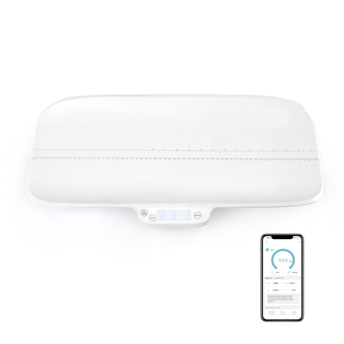 0783501426615 - Digitale Babywaage - Genauigkeit bis 2 g - 60 x 30 x 5 cm - Weiß - 30 kg Tragfähigkeit 0783501426615 - Digitale Babywaage - Genauigkeit bis 2 g - 60 x 30 x 5 cm - Weiß - 30 kg Tragfähigkeit