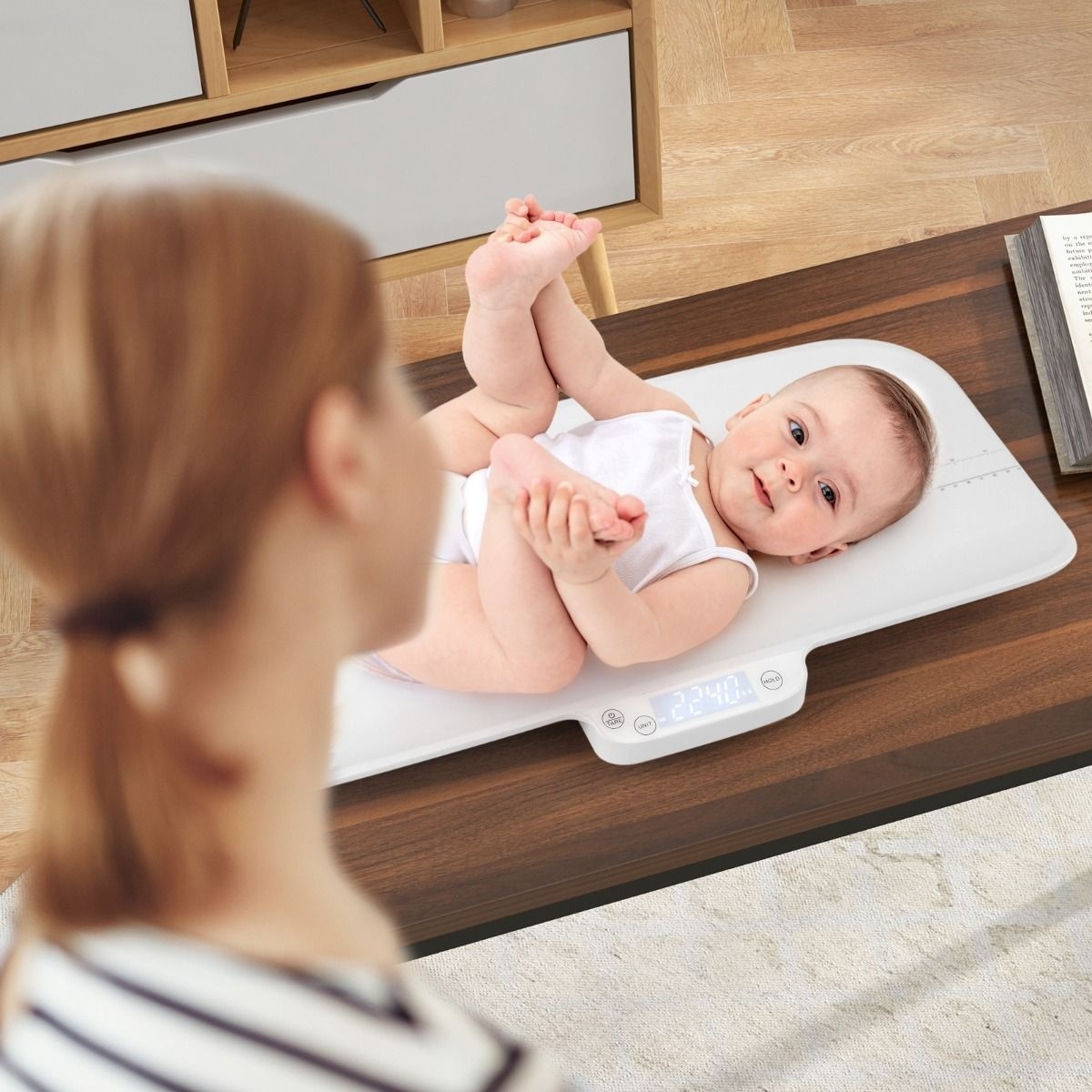 0783501426615 - Digitale Babywaage - Genauigkeit bis 2 g - 60 x 30 x 5 cm - Weiß - 30 kg Tragfähigkeit 0783501426615 - Digitale Babywaage - Genauigkeit bis 2 g - 60 x 30 x 5 cm - Weiß - 30 kg Tragfähigkeit