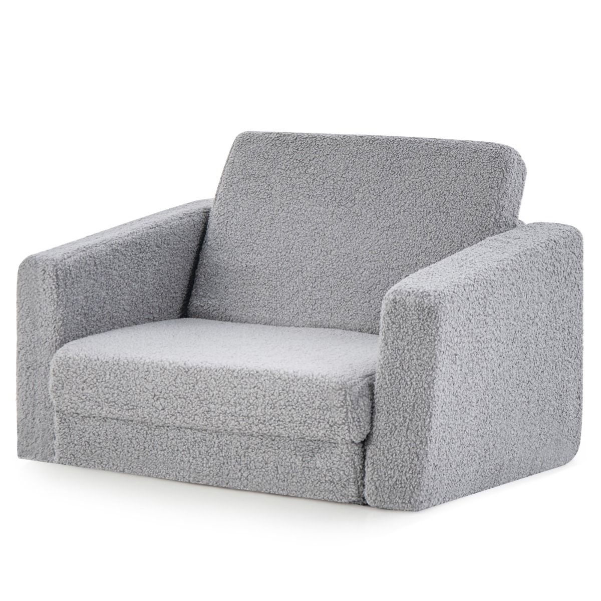 0783501427957 - Kindersessel - klappbar - abnehmbarer Bezug - 60 x 43 x 40 cm - Grau 0783501427957 - Kindersessel - klappbar - abnehmbarer Bezug - 60 x 43 x 40 cm - Grau