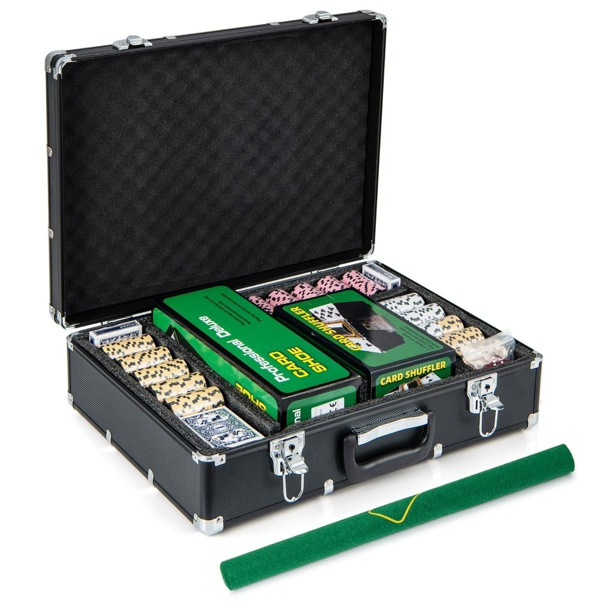 0033616063824 - Komplettes Poker-Set mit 600 Chips - Tragbarer Aluminiumkoffer 0033616063824 - Komplettes Poker-Set mit 600 Chips - Tragbarer Aluminiumkoffer