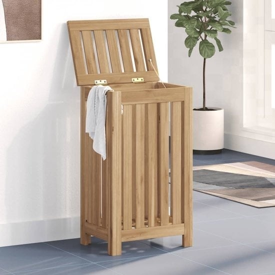 8720286819173 - Bonnevie - Wäschebehälter 35x25x60 cm Massivholz Teak vidaXL463211 8720286819173 - Bonnevie - Wäschebehälter 35x25x60 cm Massivholz Teak vidaXL463211