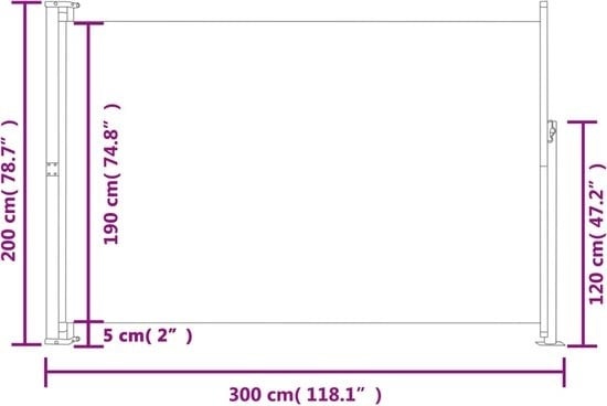 8720286138533 - vidaXL - Gartenschirm - ausziehbar - 200x300 - cm - creme 8720286138533 - vidaXL - Gartenschirm - ausziehbar - 200x300 - cm - creme