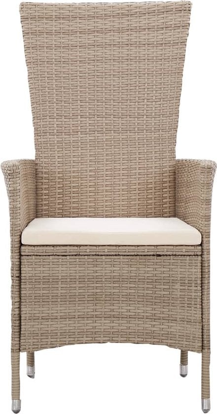 8719883726120 - vidaXL - 9-teiliges - Gartenset - mit - Kissen - Poly - Rattan - beige 8719883726120 - vidaXL - 9-teiliges - Gartenset - mit - Kissen - Poly - Rattan - beige