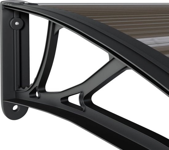 8720845680299 - vidaXL - Türvordach - 100x75 - cm - Polycarbonat - schwarz 8720845680299 - vidaXL - Türvordach - 100x75 - cm - Polycarbonat - schwarz
