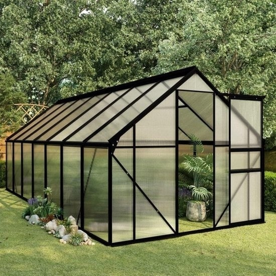 8719883813981 - vidaXL - Gartengewächshaus - 817 - m³ - Aluminium - anthrazit 8719883813981 - vidaXL - Gartengewächshaus - 817 - m³ - Aluminium - anthrazit