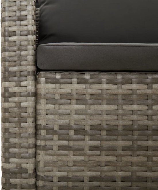 8720845727109 - vidaXL - 4-tlg - Lounge-Set - mit - Kissen - Poly - Rattan - grau 8720845727109 - vidaXL - 4-tlg - Lounge-Set - mit - Kissen - Poly - Rattan - grau