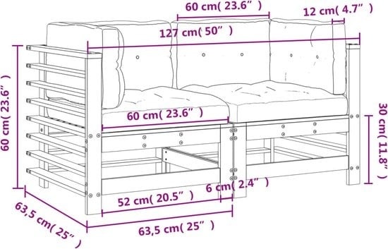 8720845802882 - vidaXL - Ecksofas - 2 - Stück - mit - Kissen - massiv - Kiefer - schwarz 8720845802882 - vidaXL - Ecksofas - 2 - Stück - mit - Kissen - massiv - Kiefer - schwarz