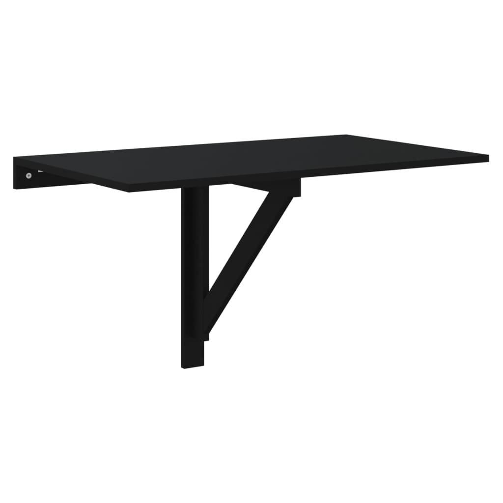 VidaXL Wandtisch klappbar - Holzverarbeitung - schwarz - 100 x 60 x 56 cm