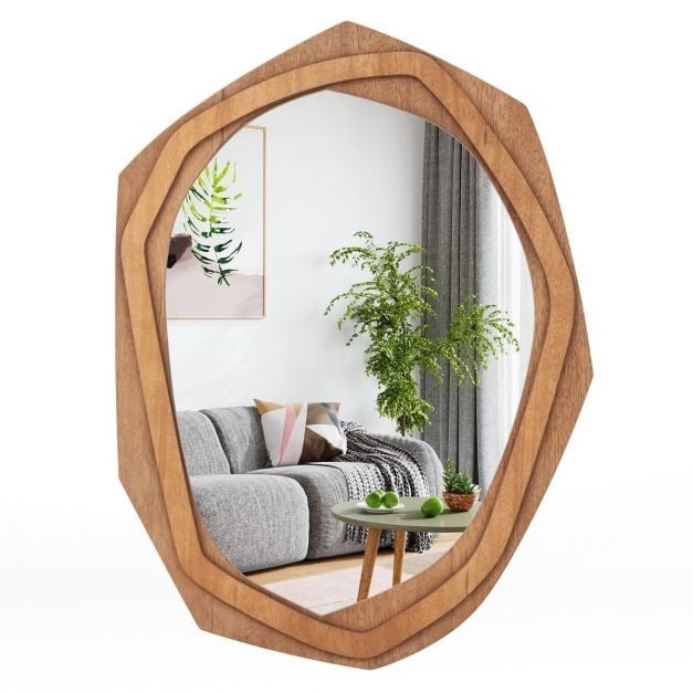 an einen günstig Kaufen-Dekorativer Spiegel Coast - Holz - 6kg - 89.5x66cm. Dekorativer Spiegel Coast - Holz - 6kg - 89.5x66cm <![CDATA[Mit seinem originellen Rahmen bringt dieser dekorative Wandspiegel einen Hauch von Modernität in jeden Raum. Er ist aus hochwertigen Materiali