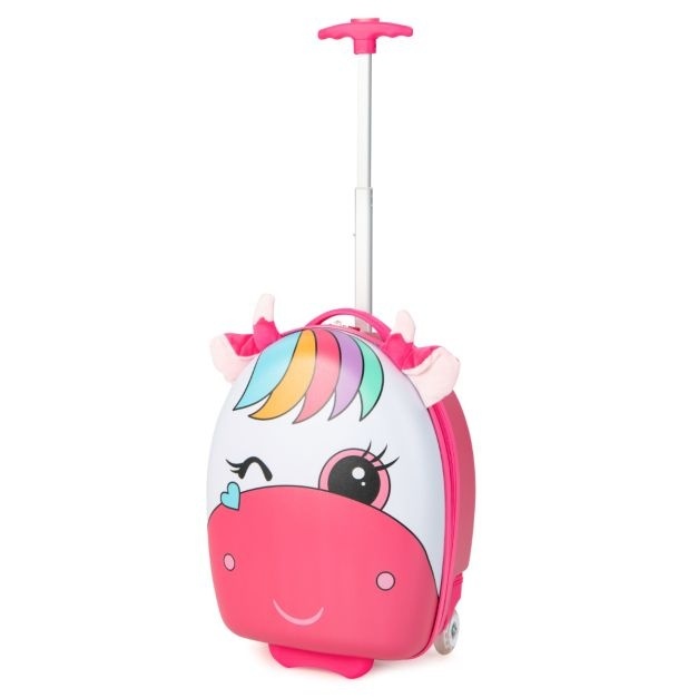 Das Tier günstig Kaufen-Coast Einhorn Kinderkoffer - Trolly. Coast Einhorn Kinderkoffer - Trolly <![CDATA[Dieses Handgepäck für Kinder hat einen einzigartigen Look mit niedlichen Tiermustern und flauschigen Ohren. Und der Teleskopgriff lässt sich in 2 Stufen verstellen, sodas