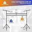 0033616041709 - Verstellbares Lichtstativ - 180 bis 350cm - Metall - Schwarz 0033616041709 - Verstellbares Lichtstativ - 180 bis 350cm - Metall - Schwarz