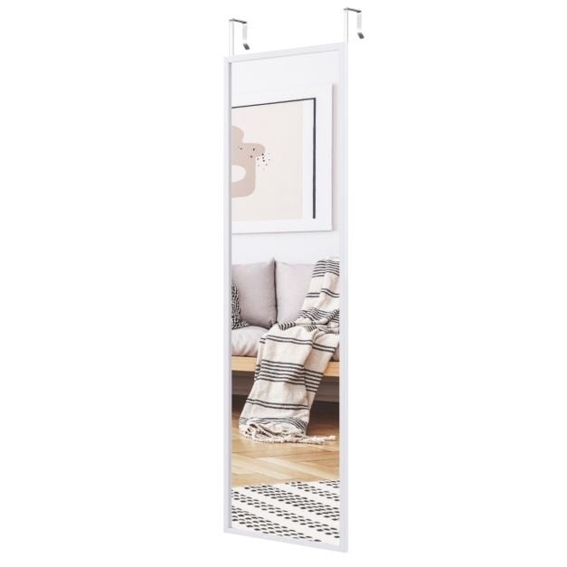 0736542258974 - Costway Mirror Wandspiegel in voller Länge Türspiegel 365 x 15 x 107 cm weiß 0736542258974 - Costway Mirror Wandspiegel in voller Länge Türspiegel 365 x 15 x 107 cm weiß