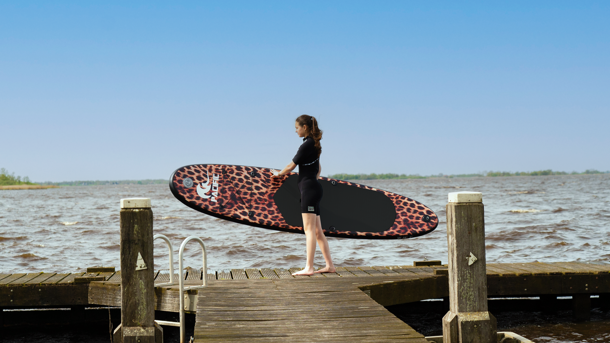 6095800946959 - Special Edition Sup Board -Pantherdruck schwarz - INCL Stuhl und GRATIS wasserdichte Handytasche - Extra Stabil - 305 cm - 6 Stück - Bis zu 100 kg - Aufblasbar 6095800946959 - Special Edition Sup Board -Pantherdruck schwarz - INCL Stuhl und GRATIS wasserdichte Handytasche - Extra Stabil - 305 cm - 6 Stück - Bis zu 100 kg - Aufblasbar