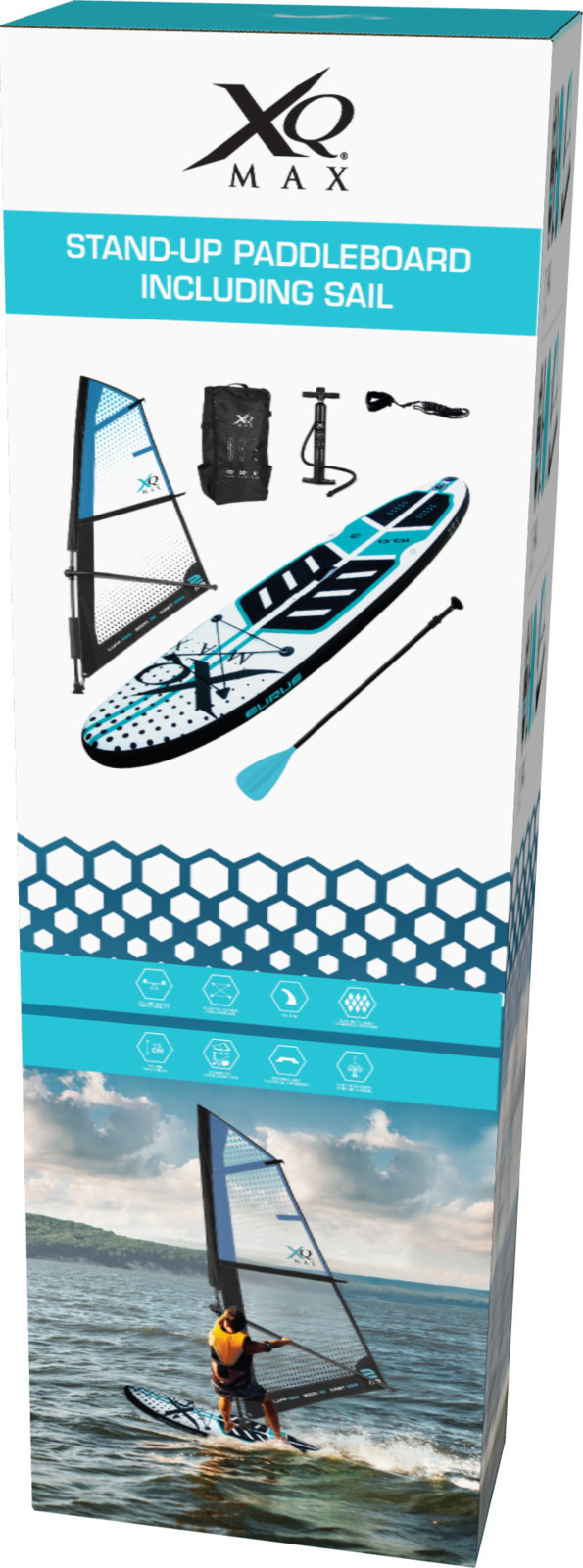 6095801738768 - XQ max Sup Board INKL Stuhl und GRATIS wasserfeste Handytasche - Extra fest - 305cm - Blau 6095801738768 - XQ max Sup Board INKL Stuhl und GRATIS wasserfeste Handytasche - Extra fest - 305cm - Blau