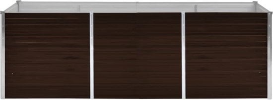 8719883670737 - vidaXL - Pflanzgefäß - erhöht - 240x80x77 - cm - verzinkt - Stahl - braun 8719883670737 - vidaXL - Pflanzgefäß - erhöht - 240x80x77 - cm - verzinkt - Stahl - braun