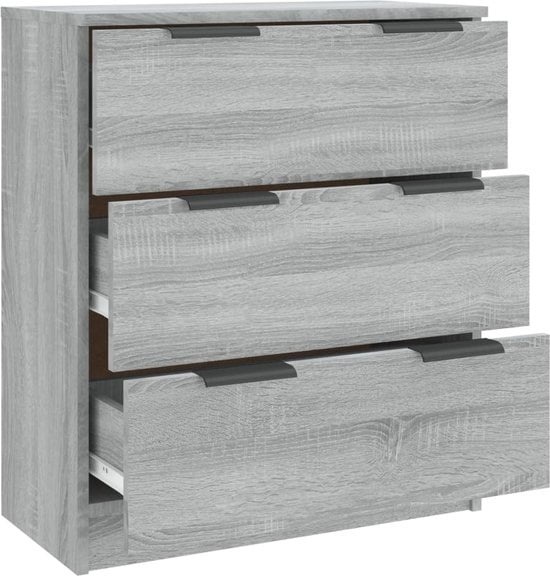 8720286967843 - vidaXL - Sideboard - 60x30x70 - cm - handgefertigt - Holz - grau - sonoma - Eiche