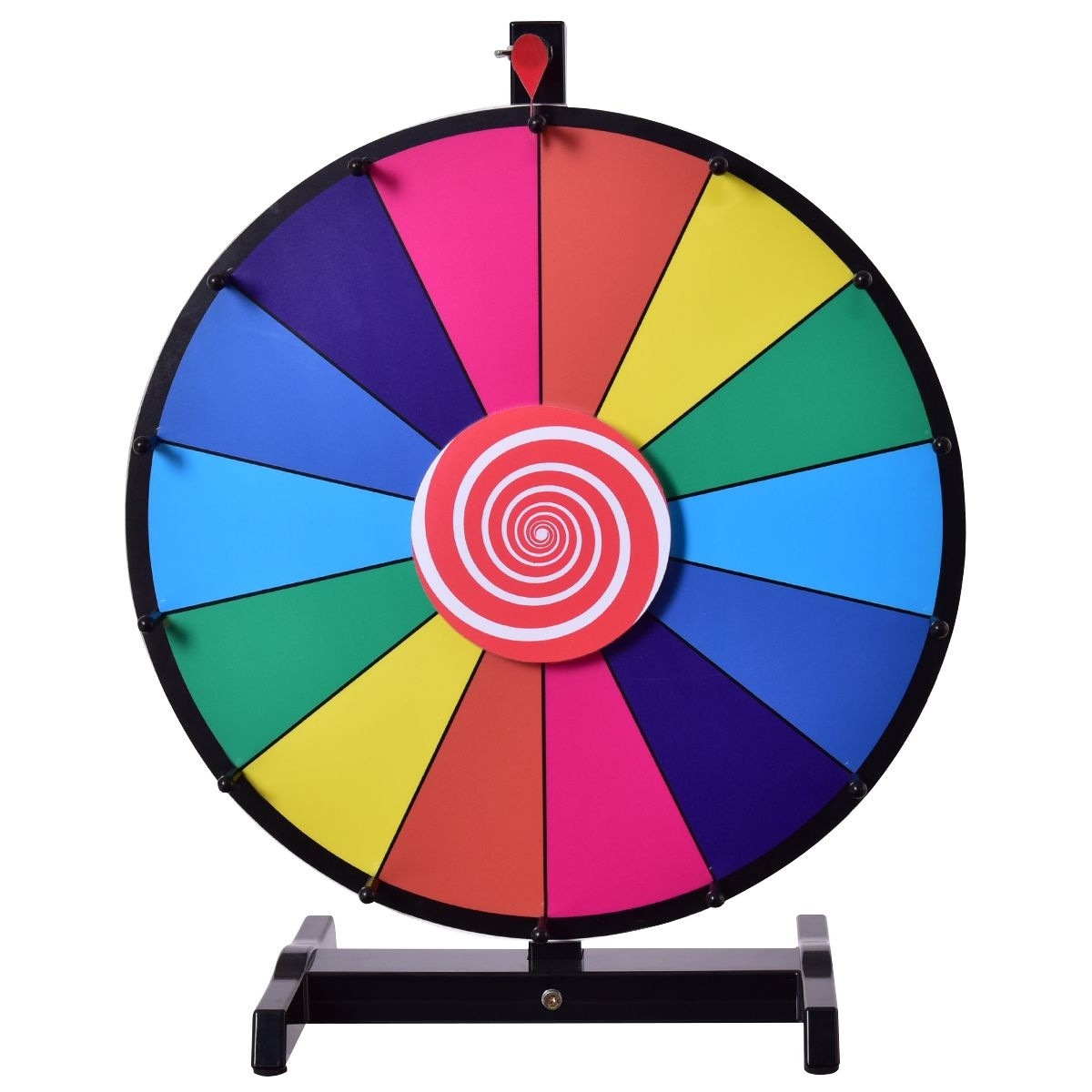 0617748482878 - Glücksrad - Drehendes Rad - Selbstbeschriftung - Ø48 cm 0617748482878 - Glücksrad - Drehendes Rad - Selbstbeschriftung - Ø48 cm