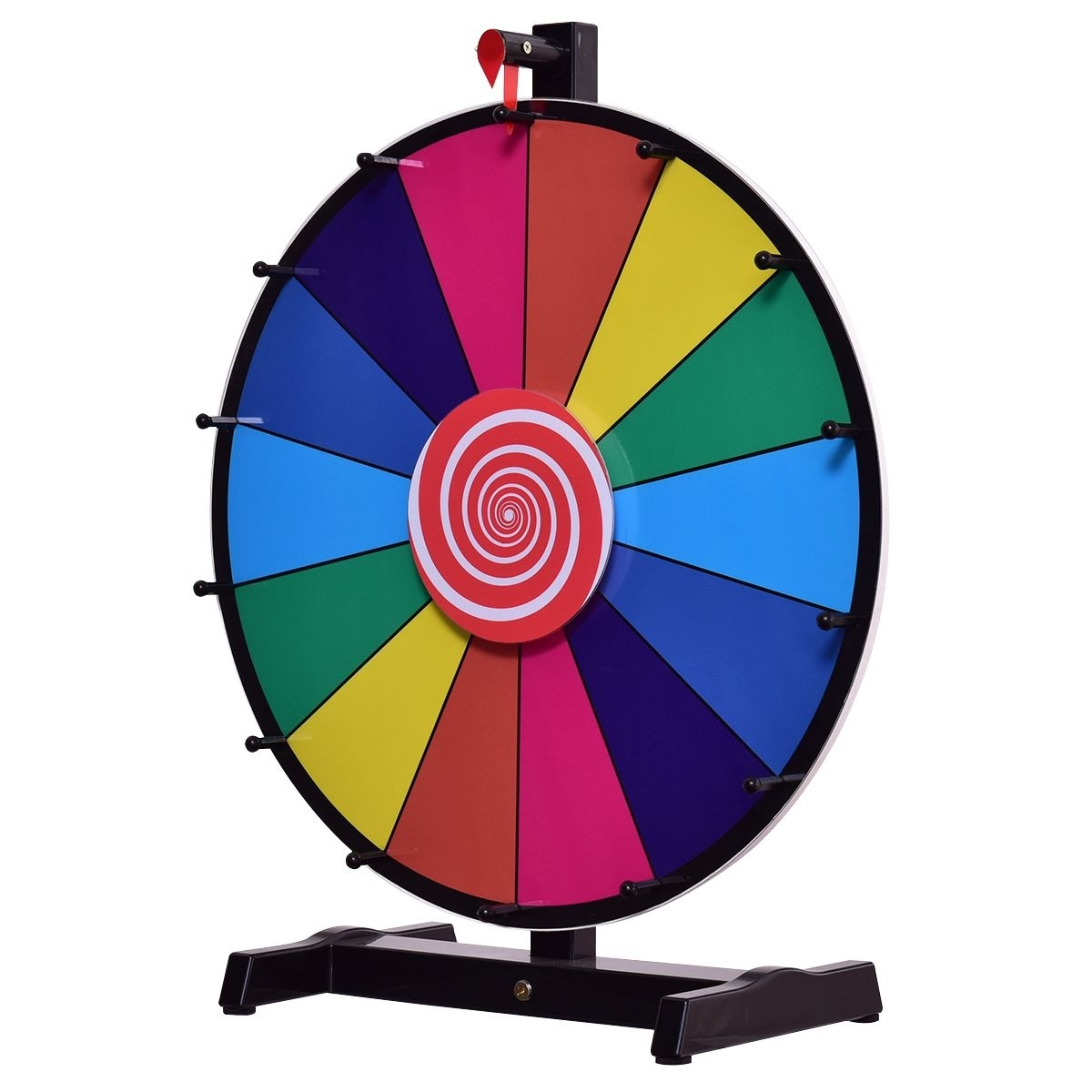 0617748482878 - Glücksrad - Drehendes Rad - Selbstbeschriftung - Ø48 cm 0617748482878 - Glücksrad - Drehendes Rad - Selbstbeschriftung - Ø48 cm