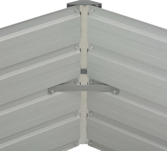 8719883670836 - vidaXL - Pflanzgefäß - erhöht - 129x129x45 - cm - verzinkt - Stahl - anthrazit 8719883670836 - vidaXL - Pflanzgefäß - erhöht - 129x129x45 - cm - verzinkt - Stahl - anthrazit