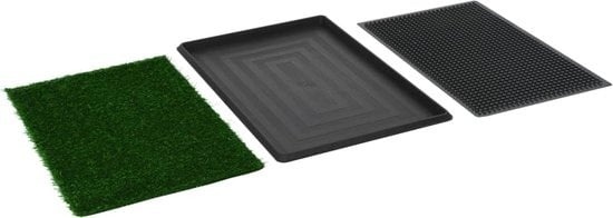 8719883667409 - vidaXL - Haustiertoilette - 2 - Stück - mit - Behälter - und - Kunstrasen - 76x51x3 - cm - grün 8719883667409 - vidaXL - Haustiertoilette - 2 - Stück - mit - Behälter - und - Kunstrasen - 76x51x3 - cm - grün