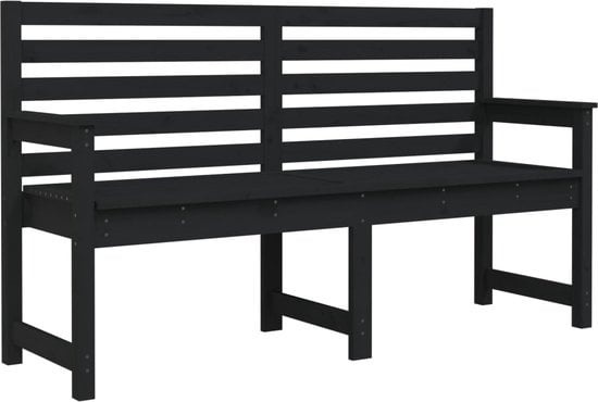 8720845691882 - vidaXL - Gartenbank - 1595x48x915 - cm - massiv - Kiefer - schwarz 8720845691882 - vidaXL - Gartenbank - 1595x48x915 - cm - massiv - Kiefer - schwarz