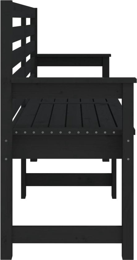 8720845691882 - vidaXL - Gartenbank - 1595x48x915 - cm - massiv - Kiefer - schwarz 8720845691882 - vidaXL - Gartenbank - 1595x48x915 - cm - massiv - Kiefer - schwarz