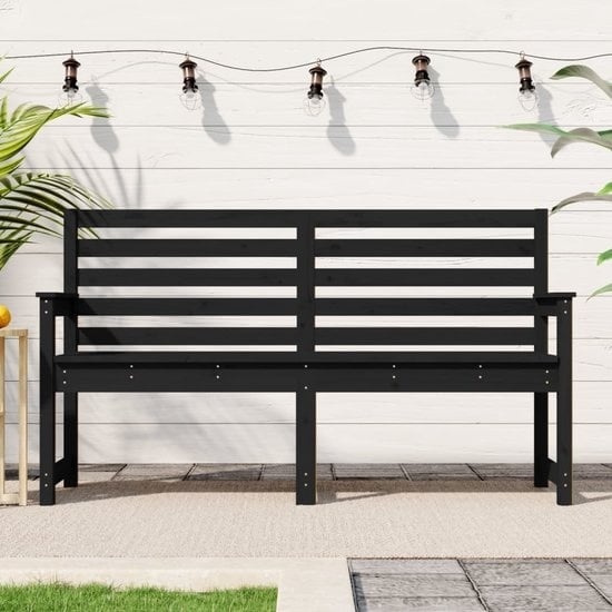 8720845691882 - vidaXL - Gartenbank - 1595x48x915 - cm - massiv - Kiefer - schwarz 8720845691882 - vidaXL - Gartenbank - 1595x48x915 - cm - massiv - Kiefer - schwarz