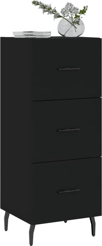 8720845867928 - vidaXL - Sideboard - 345x34x90 - cm - handgefertigt - Holz - schwarz 8720845867928 - vidaXL - Sideboard - 345x34x90 - cm - handgefertigt - Holz - schwarz
