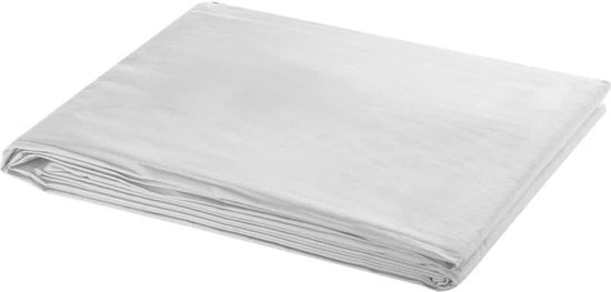 vidaXL Hintergrund 300x300 cm Baumwolle weiß