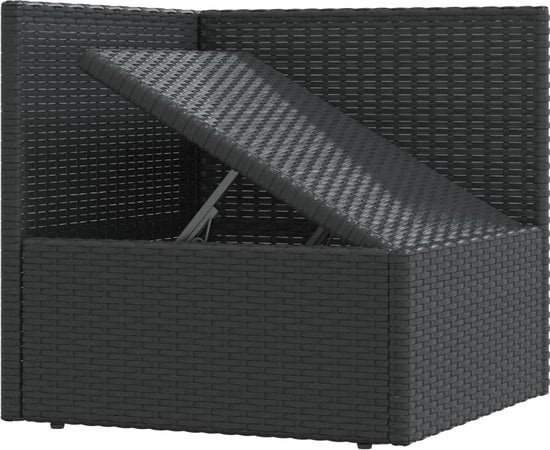 8720845648411 - vidaXL - 4-tlg - Lounge-Set - mit - Kissen - Poly - Rattan - schwarz 8720845648411 - vidaXL - 4-tlg - Lounge-Set - mit - Kissen - Poly - Rattan - schwarz