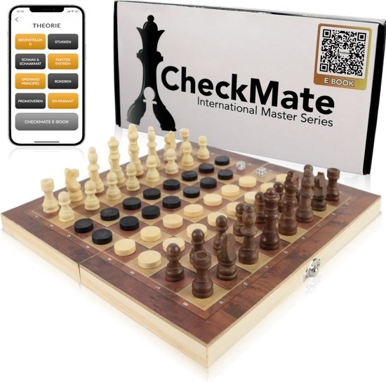 im Schach günstig Kaufen-Windsor CheckMate Schachbrett - Dame - Backgammon - mit Schachfiguren - Schachset - Holz - IM. Windsor CheckMate Schachbrett - Dame - Backgammon - mit Schachfiguren - Schachset - Holz - IM <![CDATA[Wollten Sie schon immer ein strategischer Schachmeister w