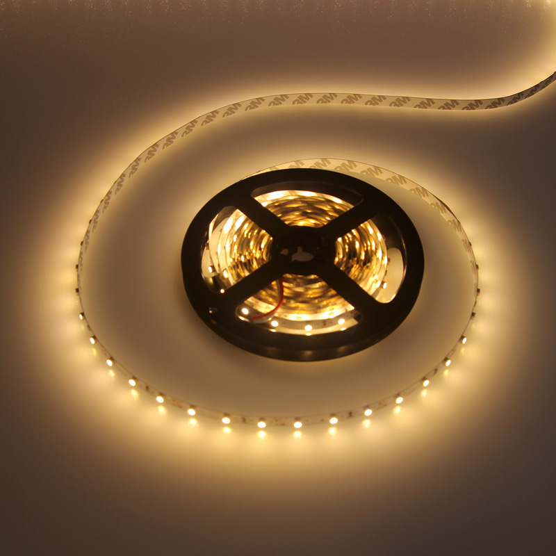 LEDstrip warmwit | 12V DC - 4,8W - 60 LED's/m | binnenshuis IP20 | 5 meter | dimbaar