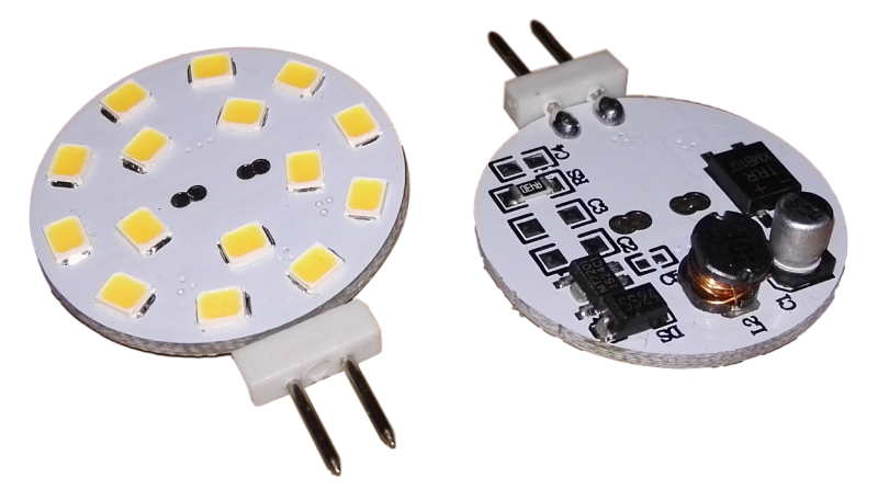 Conventie Origineel val Ronde LED steeklamp G4 15-SMD | warmwit 2,8=25-20W