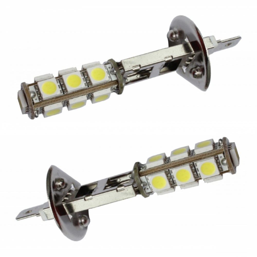 H1 autolamp 2 stuks | LED mistlamp-verstraler | 13-SMD daglichtwit 6000K | 12V