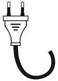 LED aansluitmateriaal | stekkersnoer zwart | 2-aderig | 150 cm