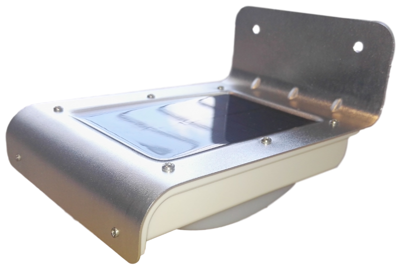 LED buitenlamp | solar LED muurlamp | dagnacht en bewegingssensor | koelwit 5000K | waterdicht IP65